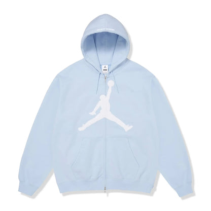 Supreme x Jordan Zip Up Hooded Sweatshirt Blue