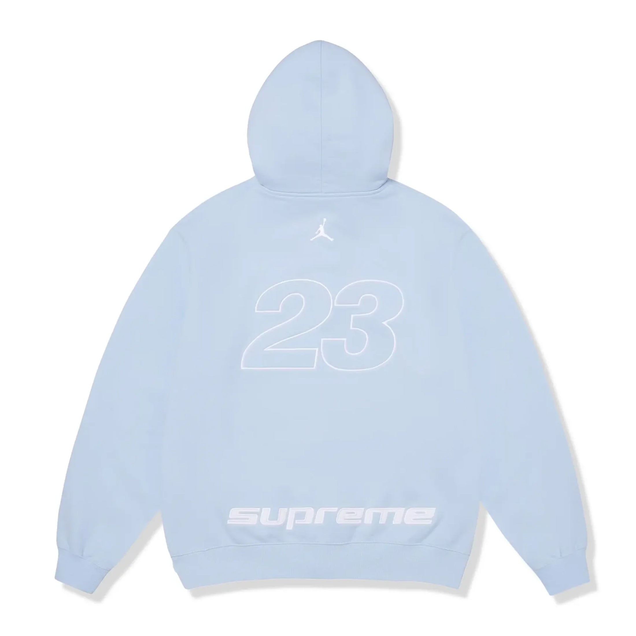 Supreme x Jordan Zip Up Hooded Sweatshirt Blue