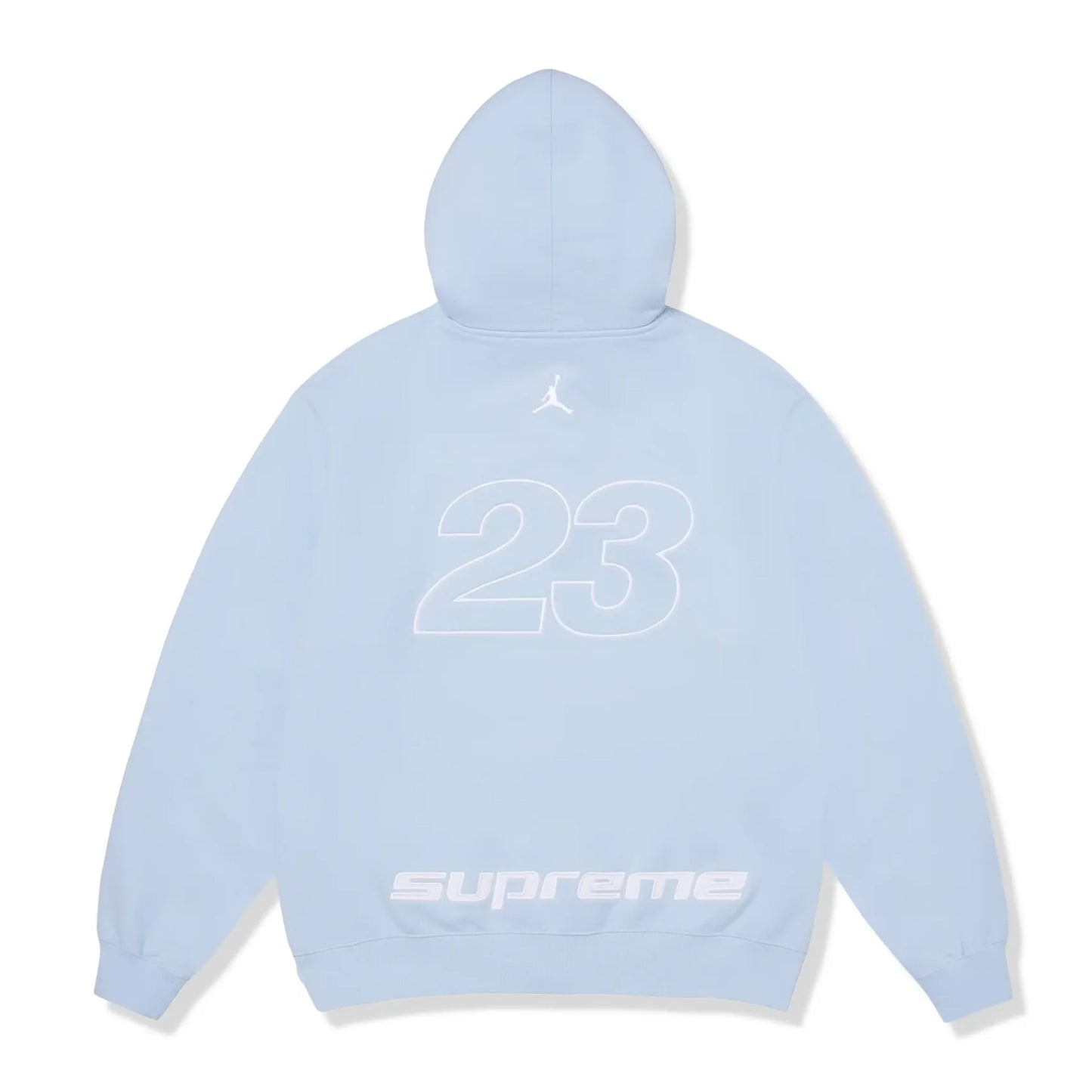 Supreme x Jordan Zip Up Hooded Sweatshirt Blue