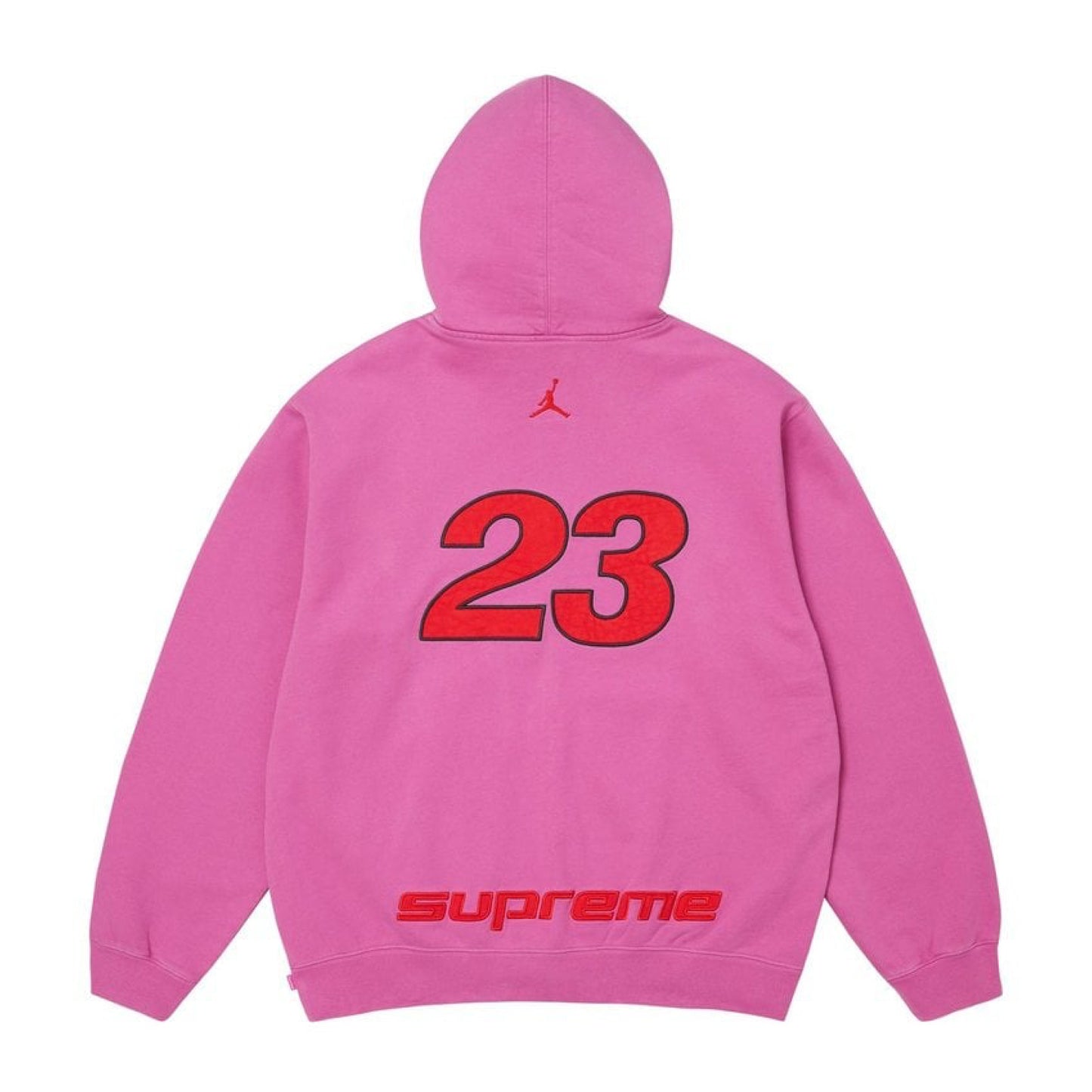 Supreme x Jordan Zip Up Hooded Sweatshirt Pink