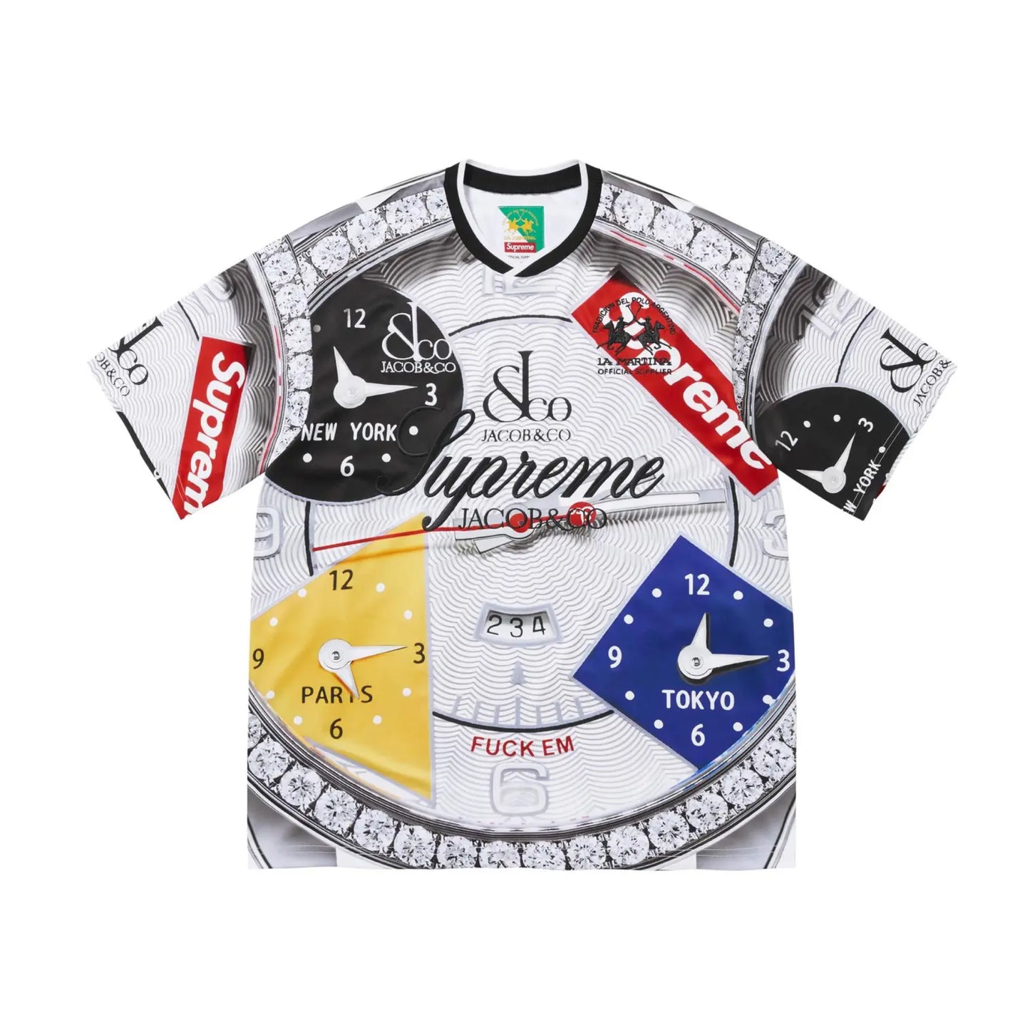 Supreme x La Martina x Jacob & Co Jersey White