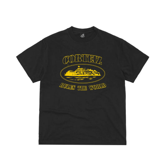 Corteiz Alcatraz Tee Black/Yellow