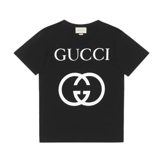 Gucci Oversize with Interlocking G T-shirt Black/White