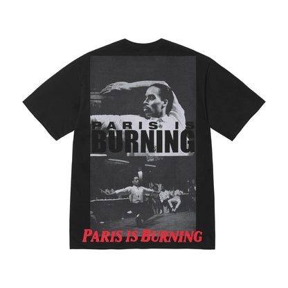 Supreme Paris Is Burning Tee Black