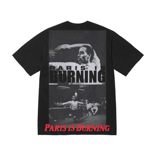 Supreme Paris Is Burning Tee Black