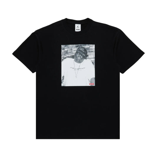 Supreme  x Jordan Biggie Short-Sleeve Tee Black