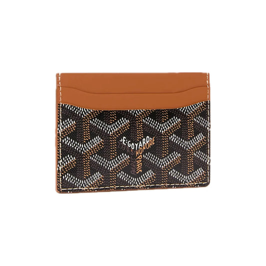 Goyard Card Holder Saint Sulpice Black & Tan