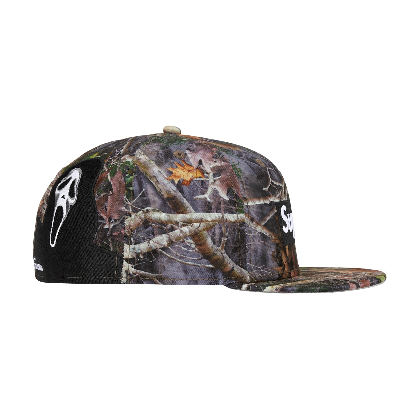 Supreme Ghostface Box Logo New Era Fitted Cap Camo