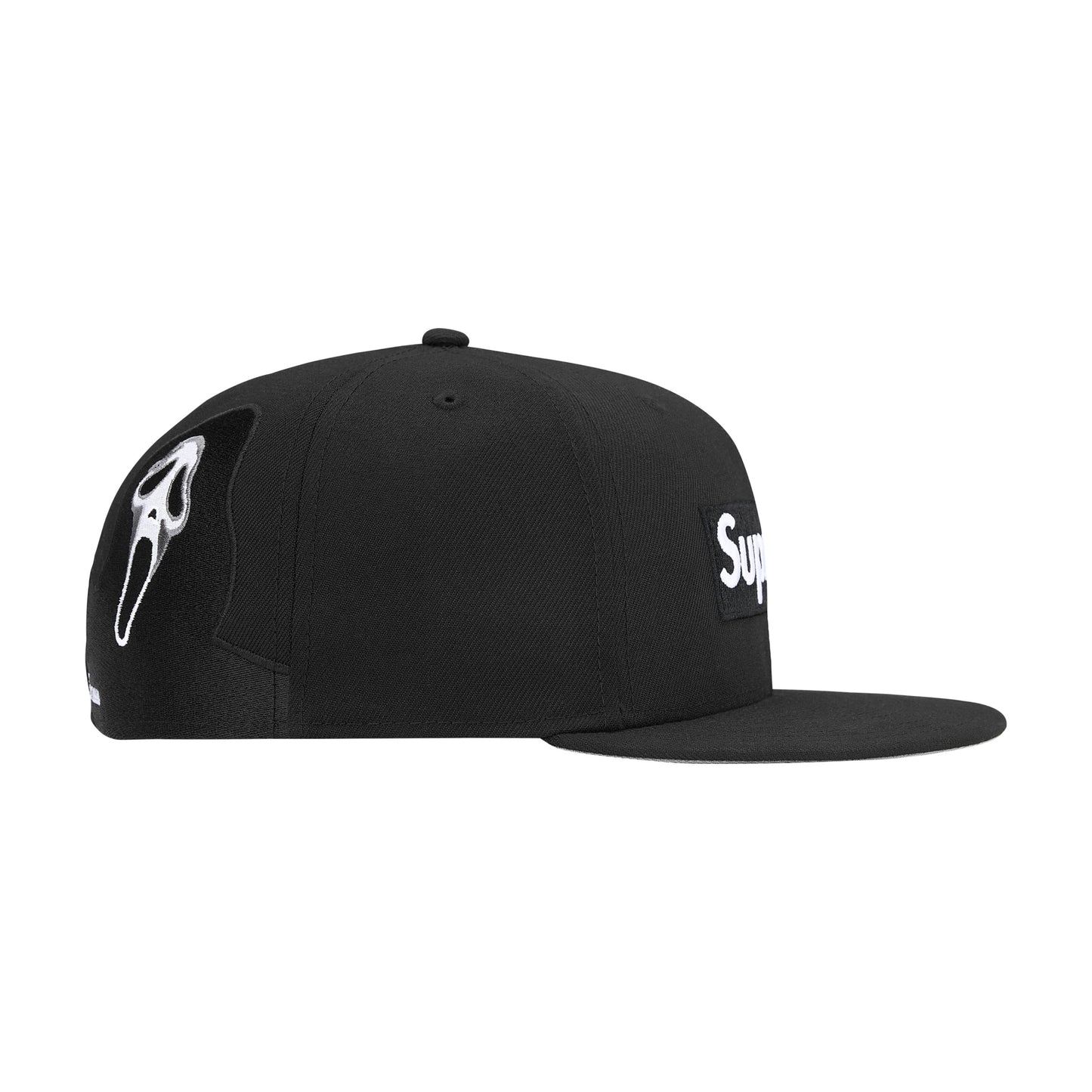 Supreme Ghostface Box Logo New Era Fitted Cap Black