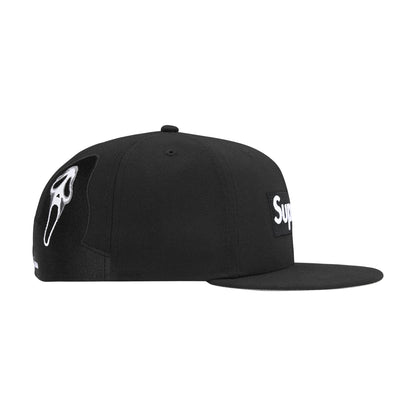 Supreme Ghostface Box Logo New Era Fitted Cap Black