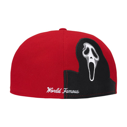 Supreme Ghostface Box Logo New Era Fitted Cap Red