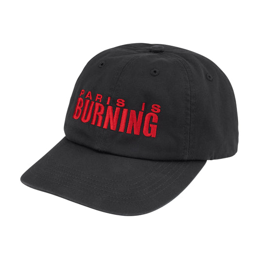 Supreme Paris Is Burning 6-Panel Cap Black