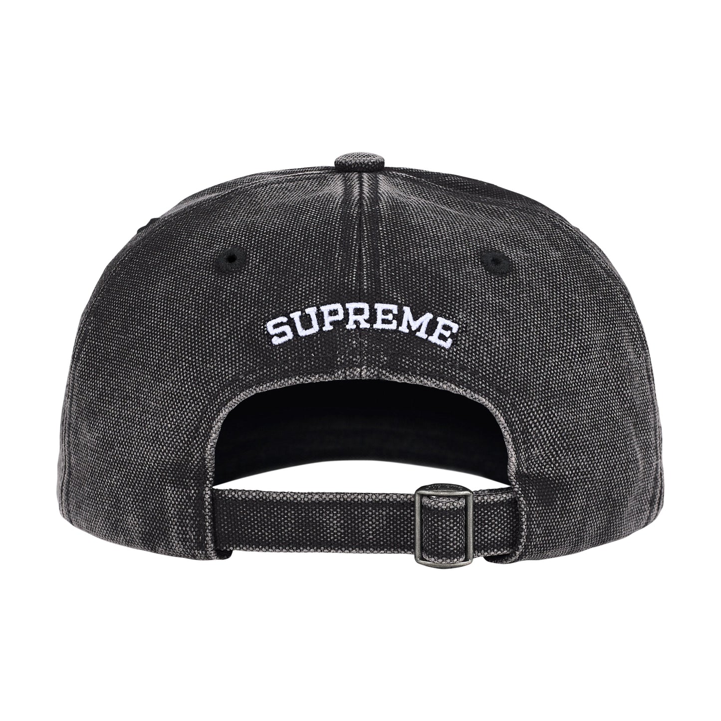 SupremePigment Coated S Logo 6-Panel Faded Black