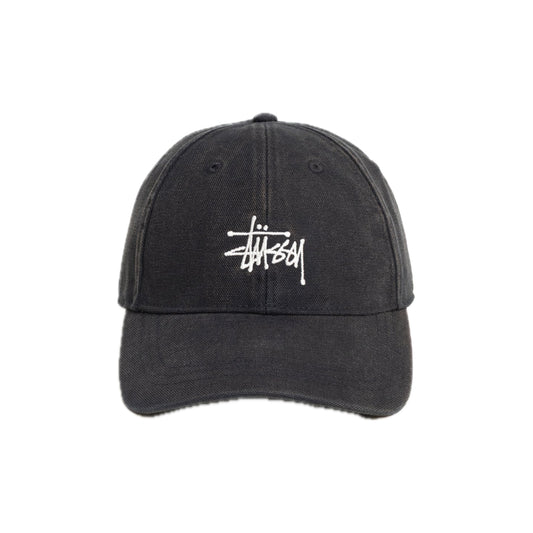 Stussy Basc Logo Canvas Cap Black