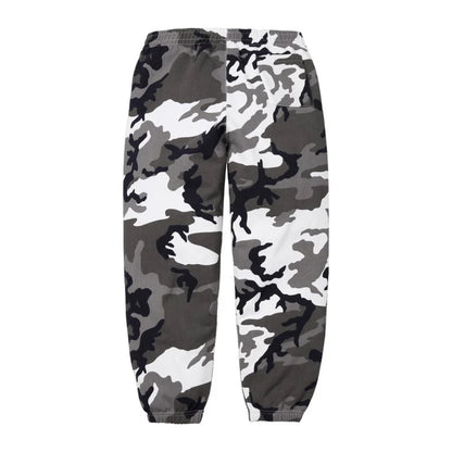 Supreme Satin Appliqué Sweatpants Snow Camo