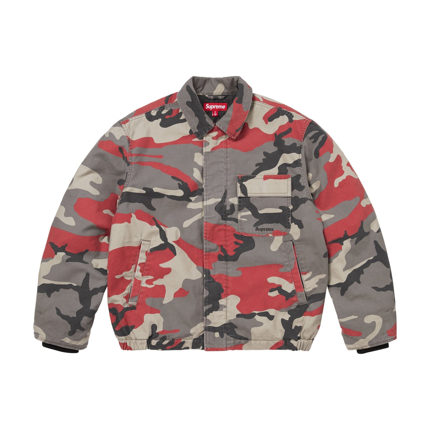 Supreme Cordura Twill Utility Jacket Red Camo