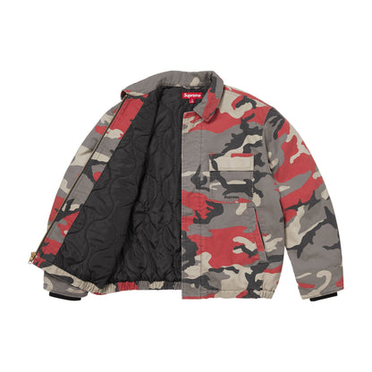 Supreme Cordura Twill Utility Jacket Red Camo