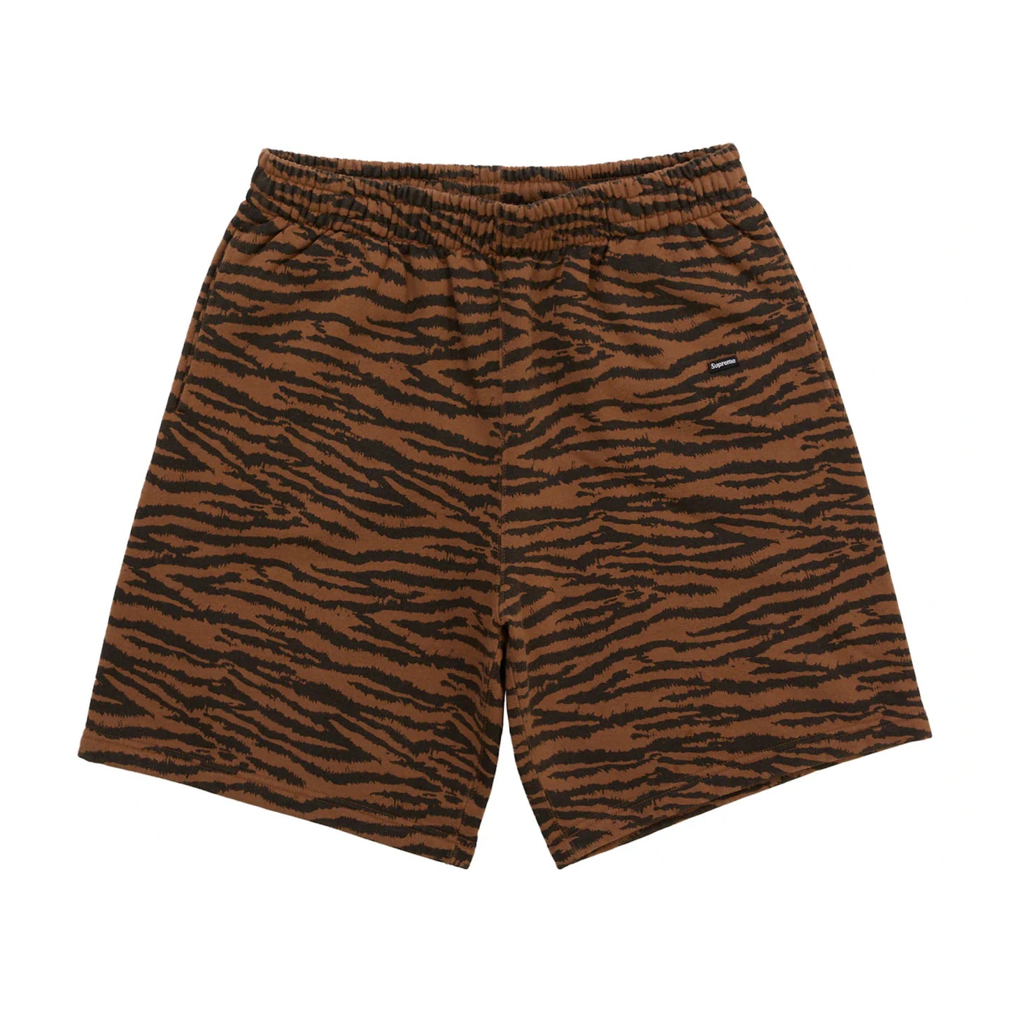 Supreme Small Box Logo Sweat Short Tiger Brown