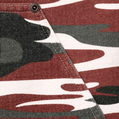 Supreme Double Knee Painter Sweatshort Red Camo
