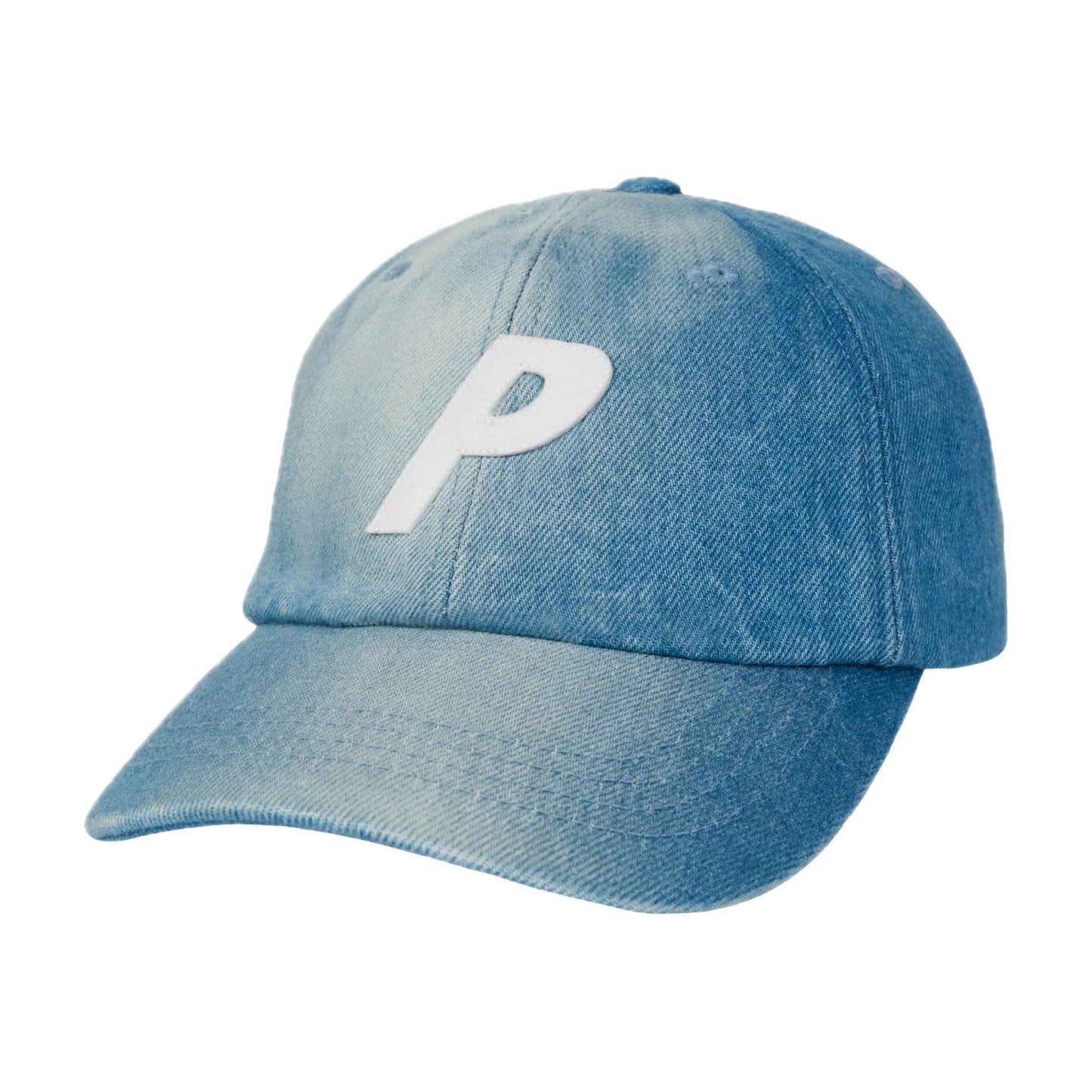 Palace P 6-Panel Denim Hat (FW25) Stone Wash