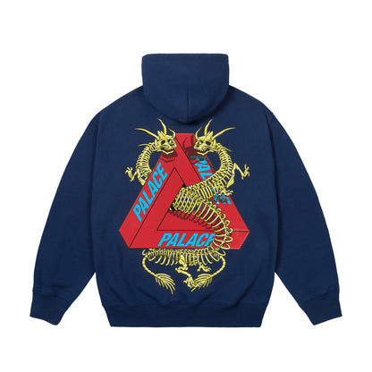 Palace Dragon Bones Tri Hoodie Navy