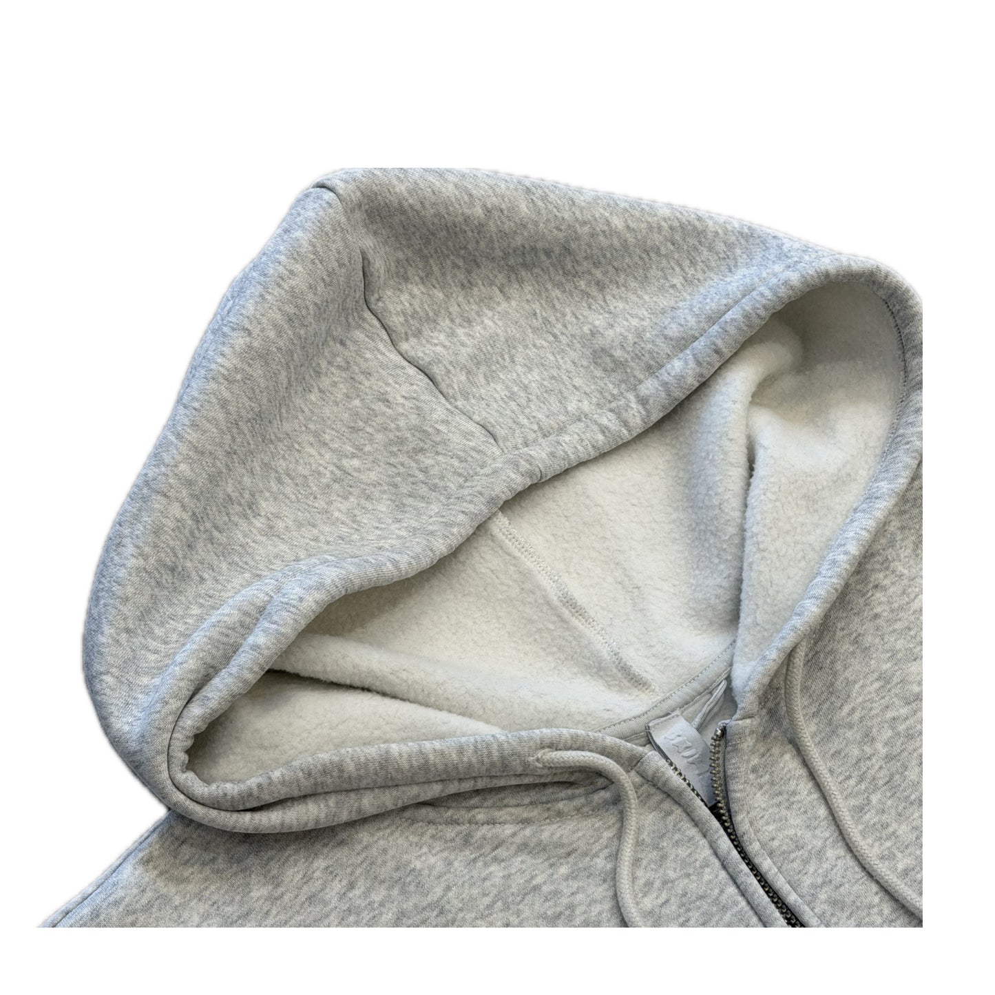 Skims Zip Up Hoodie Light Grey