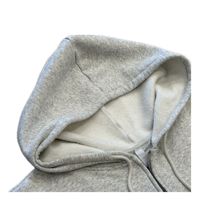 Skims Zip Up Hoodie Light Grey