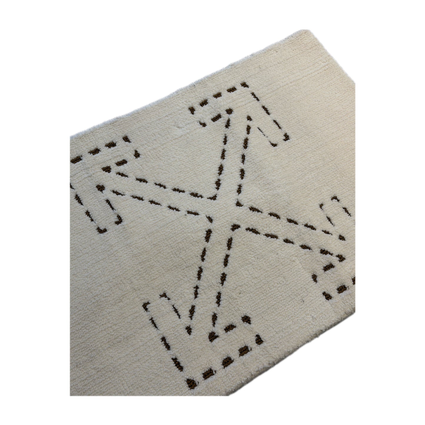 Off-White Arrow Logo Door Mat Rug White