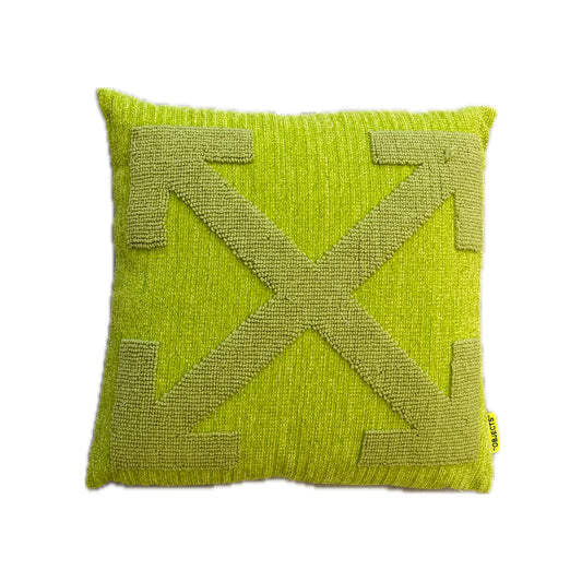 Off-White Arrow Pillow Green