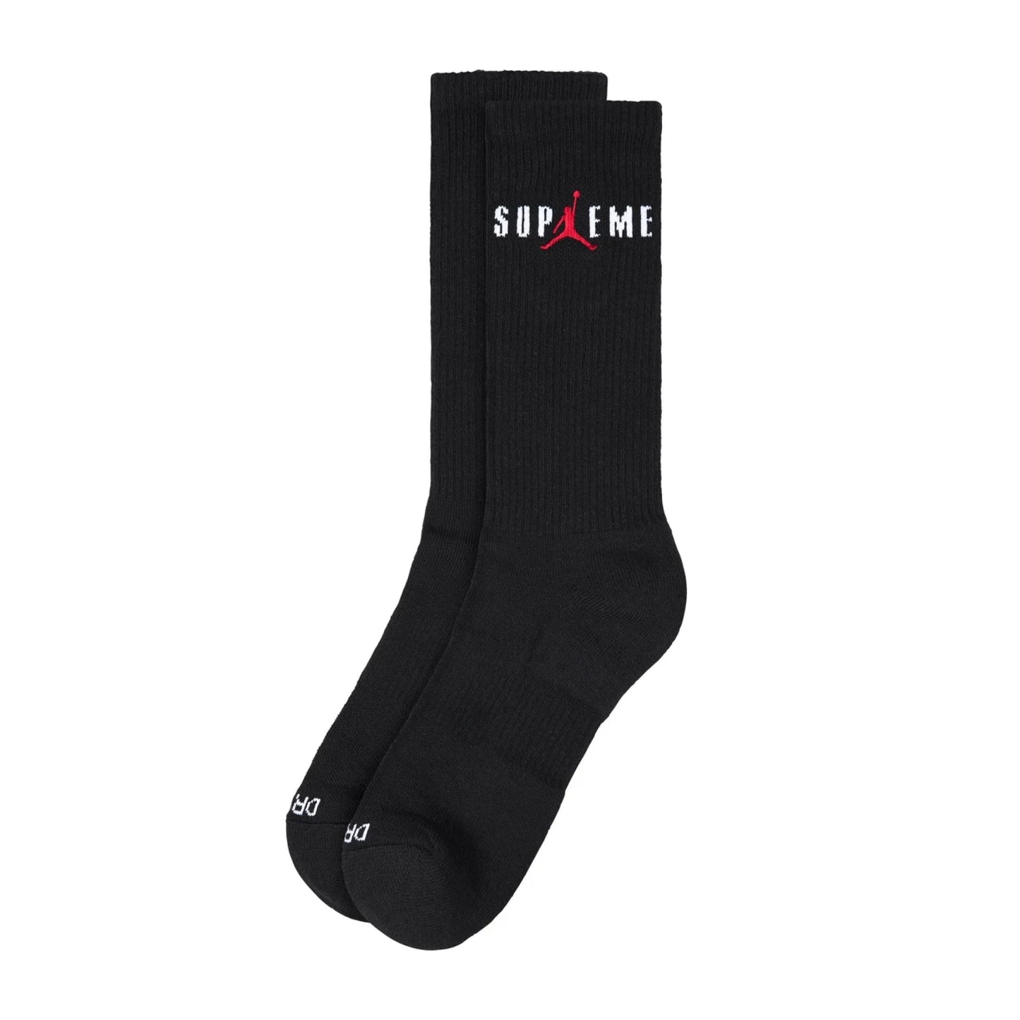 Supreme Jordan Crew Socks Black (2 Pack)