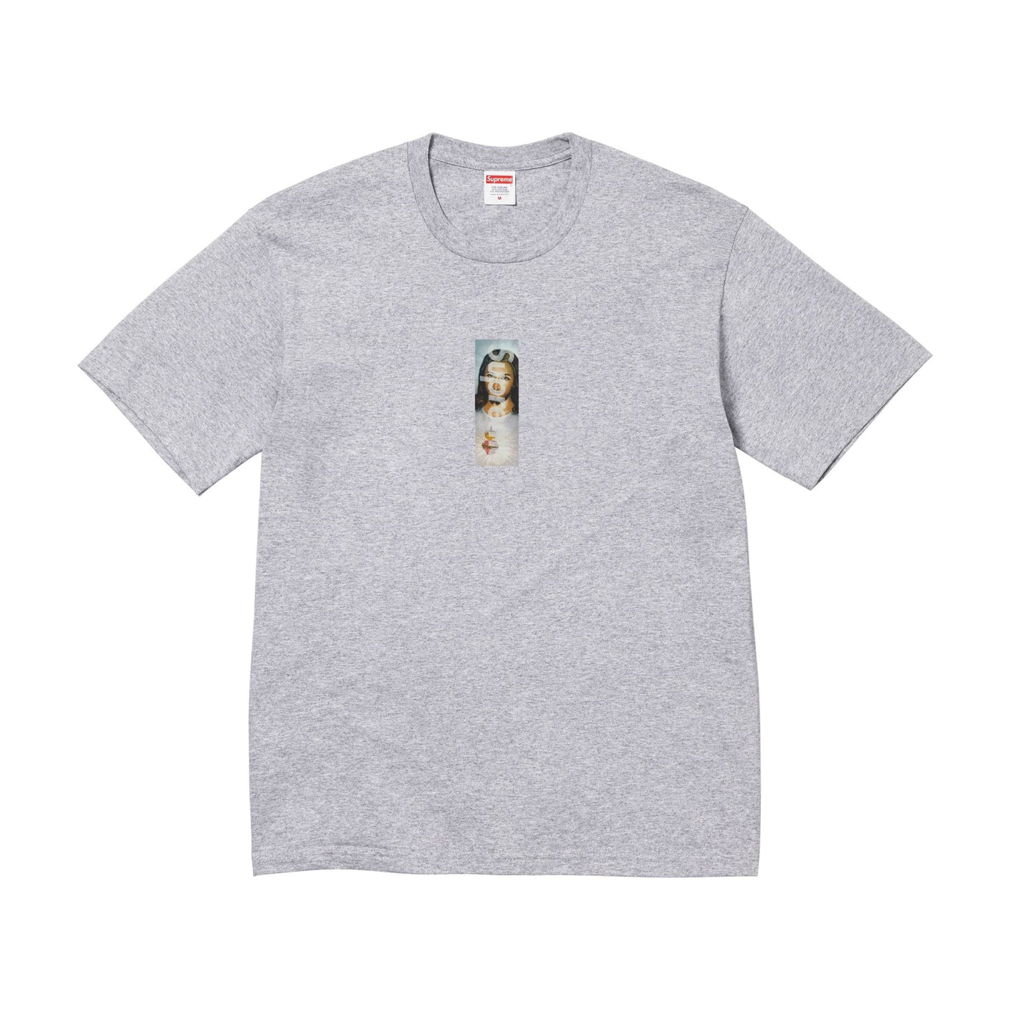 Supreme Prayer Card Box Logo Tee Grey