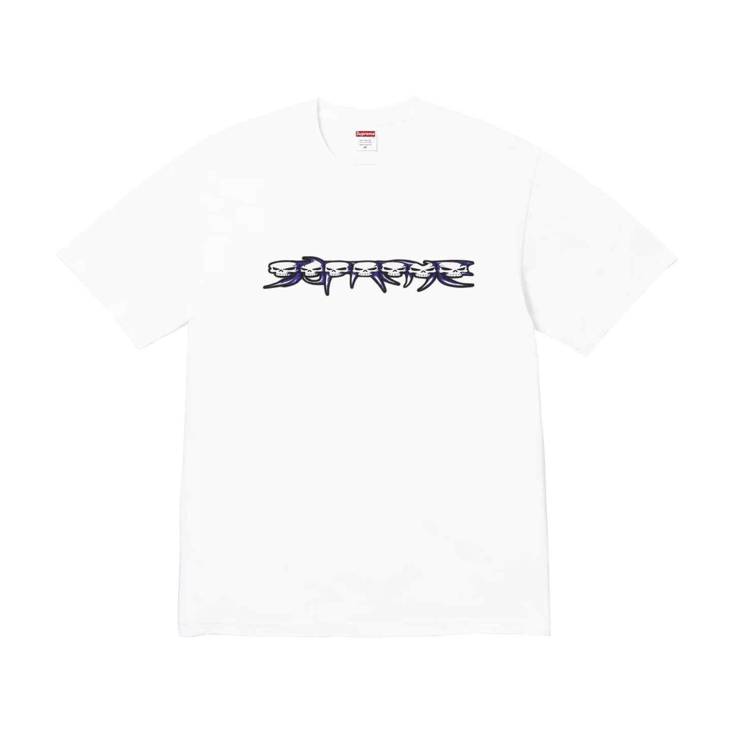 Supreme Skulls Spellout Tee White