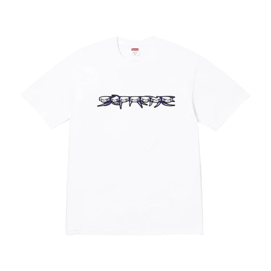 Supreme Skulls Spellout Tee White