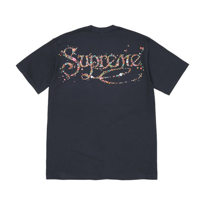 Supreme Box Logo Rundhalsausschnitt (FW18) Marineblau