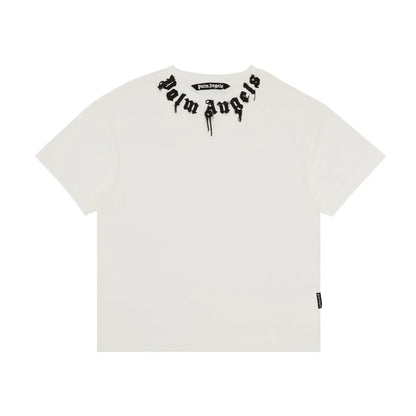 Palm Angels Palm Beach Heart Sprayed Logo T-Shirt Weiß