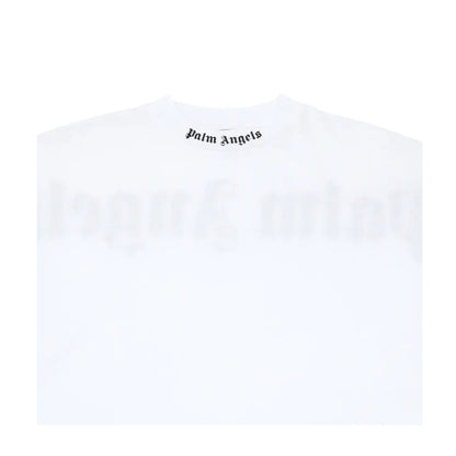 Palm Angels Palm Beach Heart Sprayed Logo T-Shirt Weiß