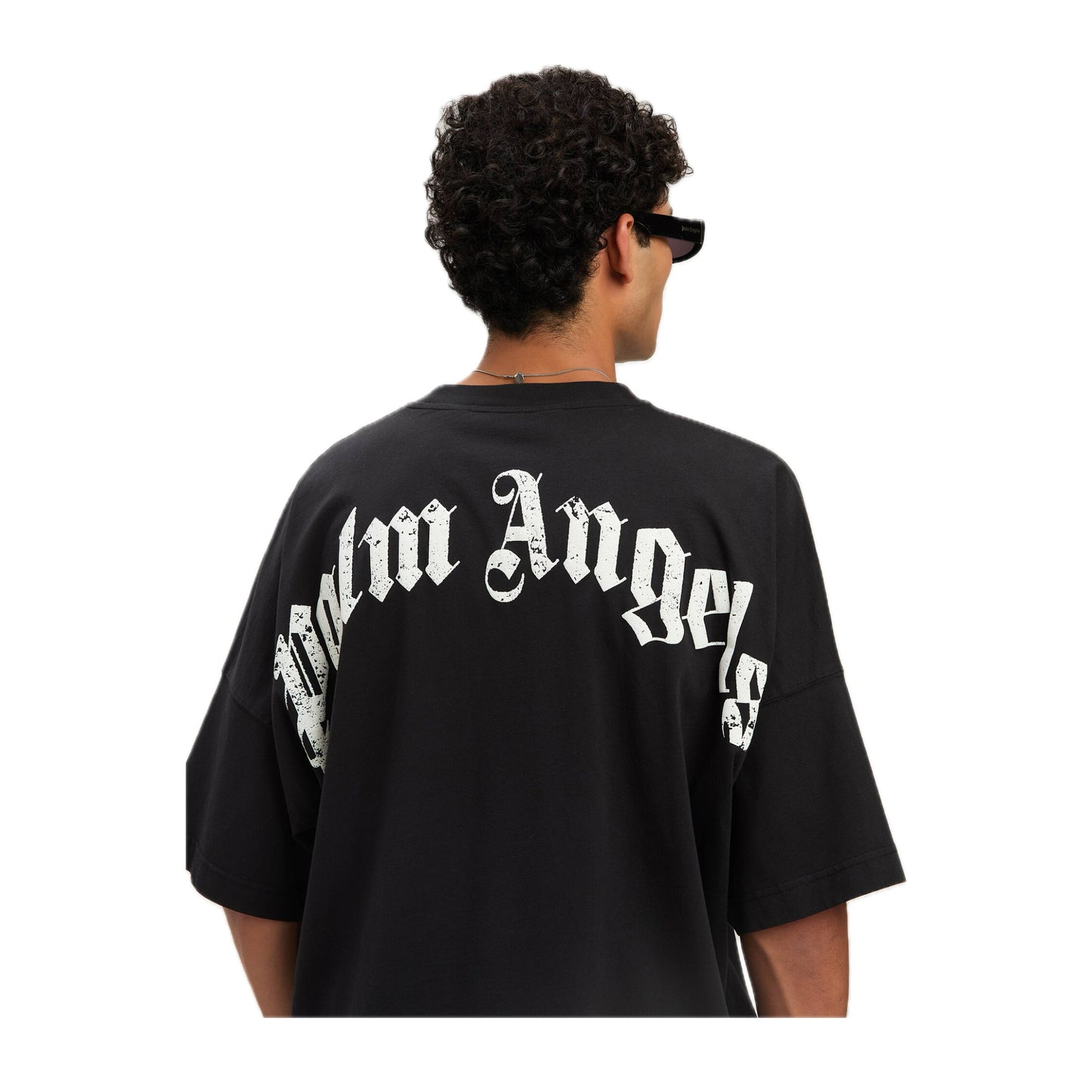 Palm Angels Palm Beach Heart Sprayed Logo T-Shirt Weiß