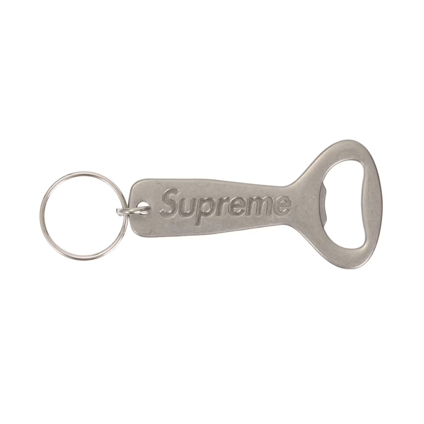 Supreme Bottle Opener Keychain Silver