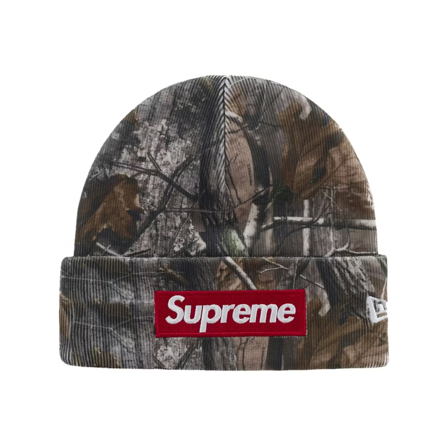Supreme New Era Box Logo Beanie Realtree AP Camo