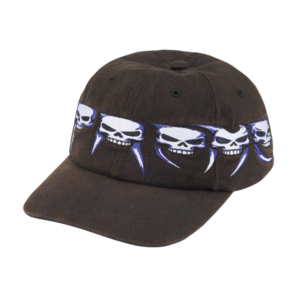 Supreme Skulls Spellout 6-Panel Black