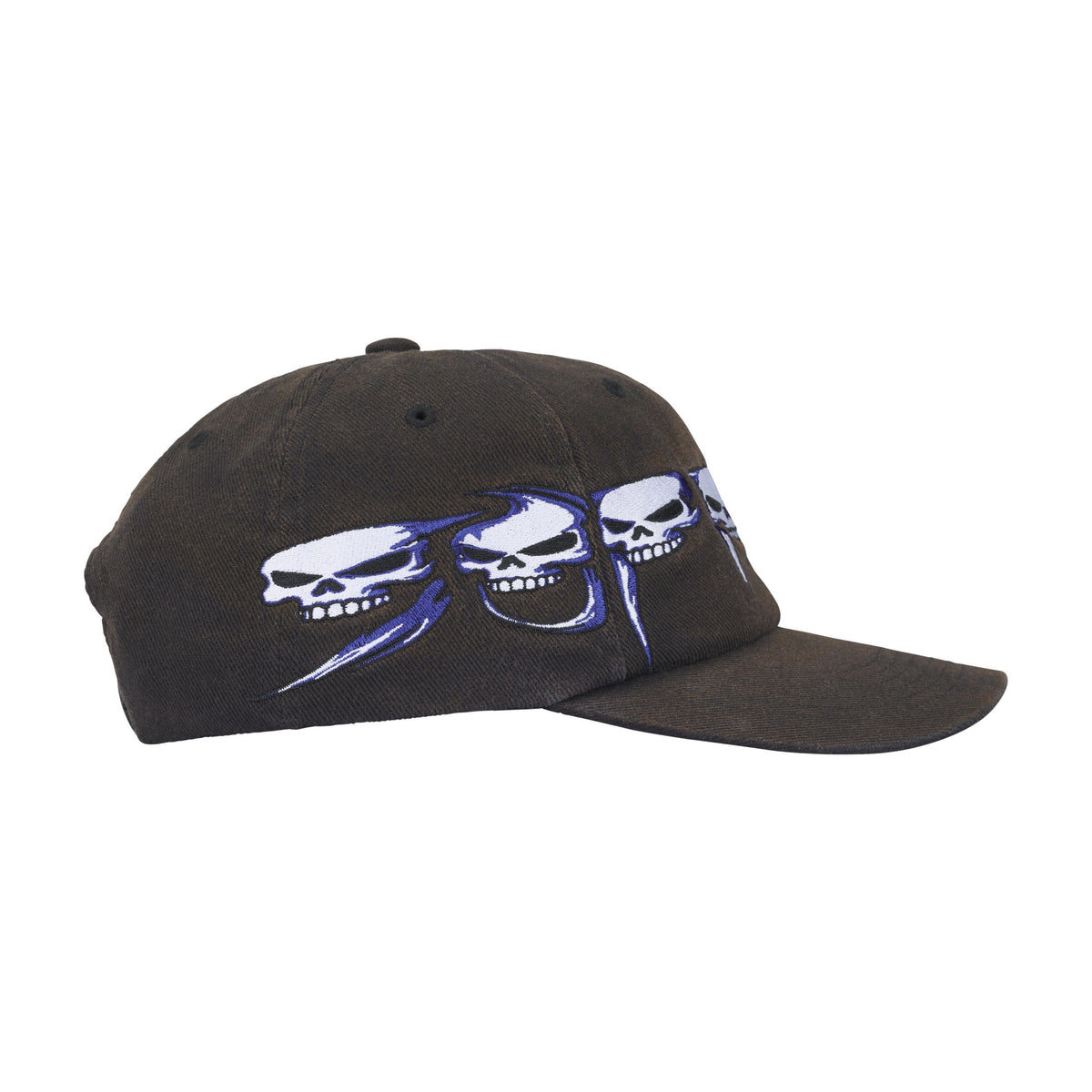 Supreme Skulls Spellout 6-Panel Black