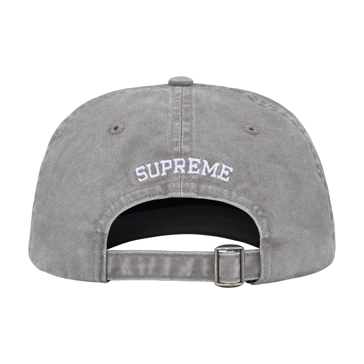 Supreme Washed Canvas S Logo 6-Panel Grey