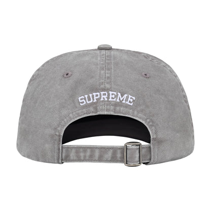 Supreme Washed Canvas S Logo 6-Panel Grey