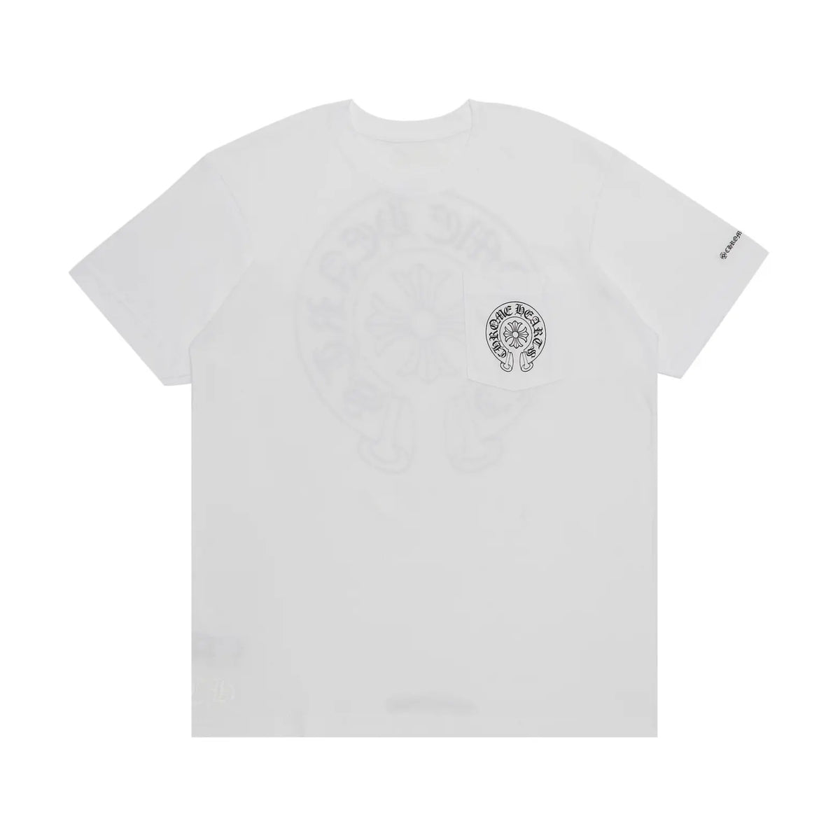 Chrome Hearts Pocket Horseshoe Logo Tee White