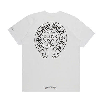 Chrome Hearts Pocket Horseshoe Logo Tee White