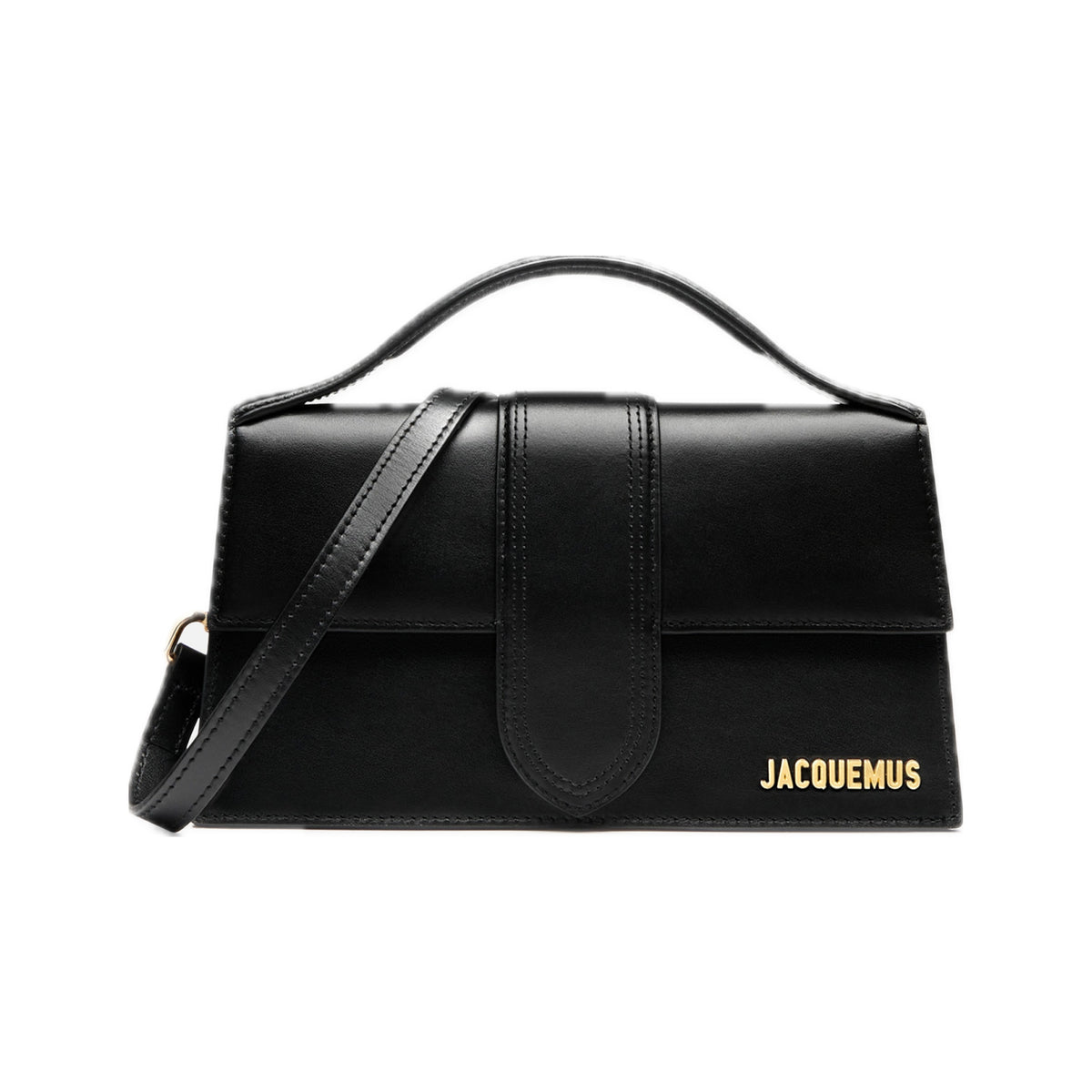 Jacquemus The Large Bambino Hand Bag Leather Black