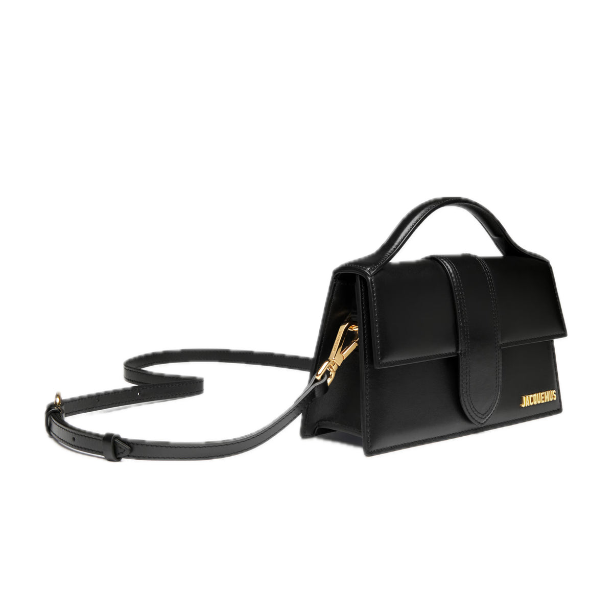 Jacquemus The Large Bambino Hand Bag Leather Black