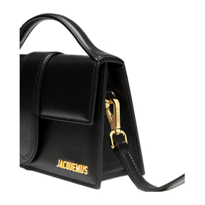 Jacquemus The Large Bambino Hand Bag Leather Black