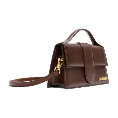 Jacquemus The Large Bambino Hand Bag Leather Brown