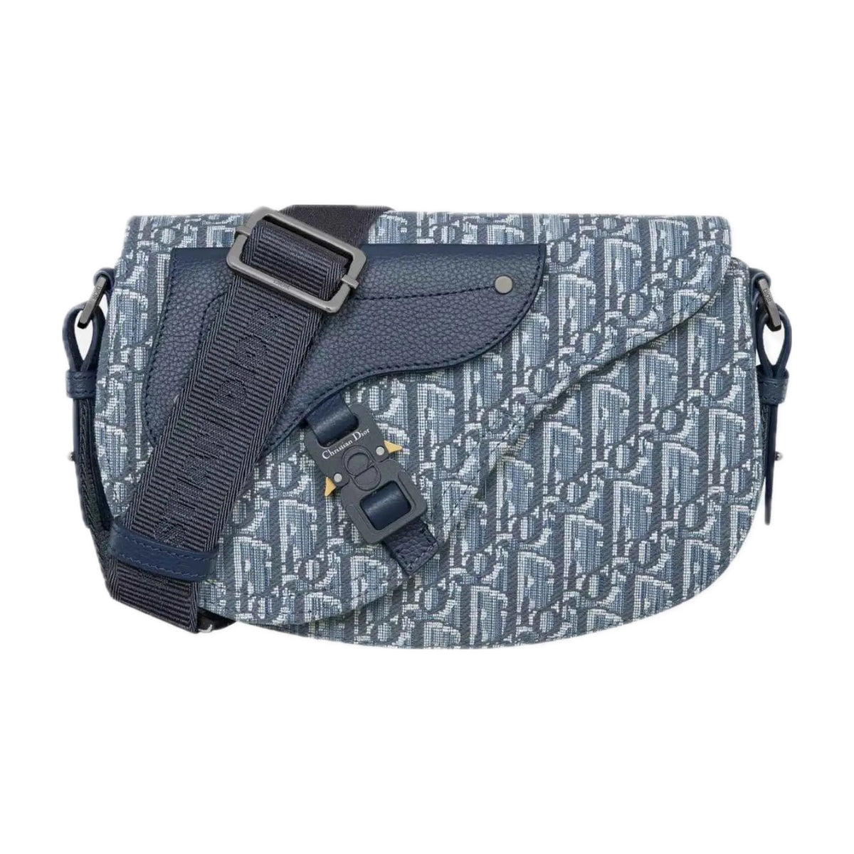 Dior Monogram Saddle Messenger Bag Blue